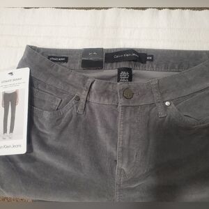 Calvin Klein Charcoal Corduroy Trousers